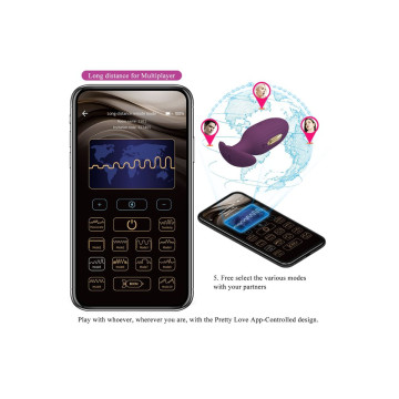 Pretty Love - Jefferson Plug Anal Controlado Por App Lila | Vybes.it
