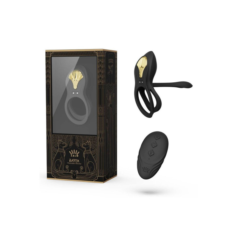 Zalo - Bayek Anillo Vibrador Control Remoto Parejas Negro | Vybes.it