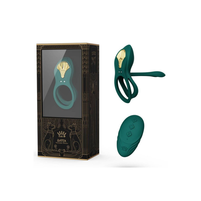 Zalo - Bayek Anillo Vibrador Control Remoto Parejas Verde | Vybes.it
