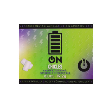 WUG On – Instant energy in chewing gum format BLISTER 8 UNITS - WUG G…