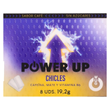 Chewing-gum énergisant WUG Power Up - Pour la concentration et l'endurance - Plaquette thermoformée de 8 unités