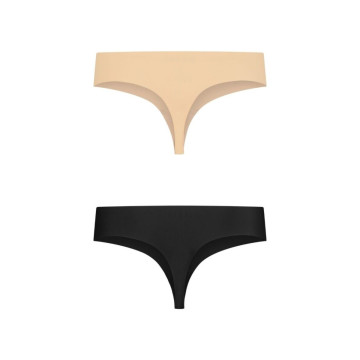 BYE-BRA - PACK 2 TANGAS INVISIBLES BEIGE Y NEGRO TALLA M - BYE BRA -…