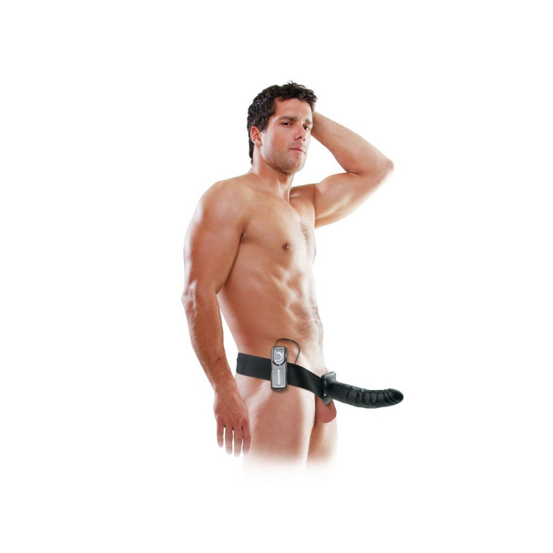 Fetish Fantasy Series - Arnés Vibrador Hueco 19 Cm Negro | Vybes.it