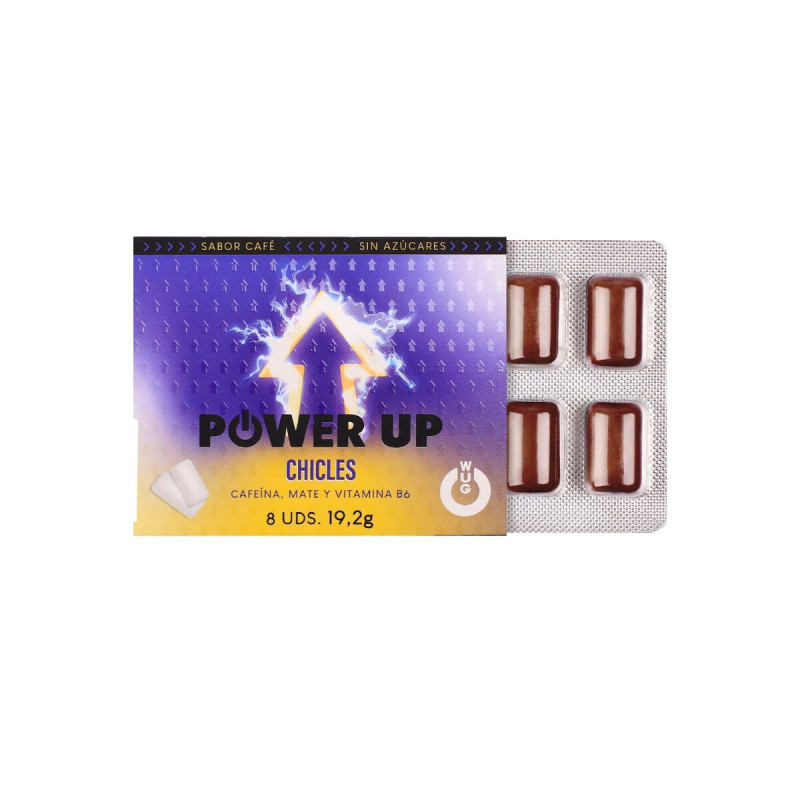 WUG Power Up – Energiekaugummi für Konzentration und Ausdauer, Bliste…