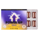 Chewing-gum énergisant WUG Power Up - Pour la concentration et l'endurance - Plaquette thermoformée de 8 unités