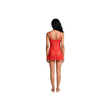 LIVCO CORSETTI FASHION - NUIT SET CAMISETA + PANTY ROJO 2028 L/XL
