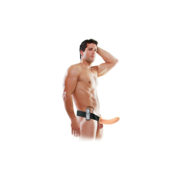Fetish Fantasy Series - Arnés Vibrador Hueco 19 Cm Natural |