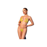 Chilirose - Cr 4898 Gelber Strass - Bikini, Eine Grösse | Vybes.it