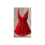 LIVCO CORSETTI FASHION - NUIT SET CAMISETA + PANTY ROJO 2028 L/XL