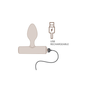 Rocks - Off - Nova Solaris Plug Anal Fino Recargable 16 Funciones