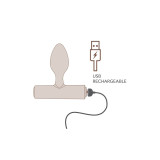 Rocks - Off - Nova Solaris Plug Anal Fino Recargable 16 Funciones