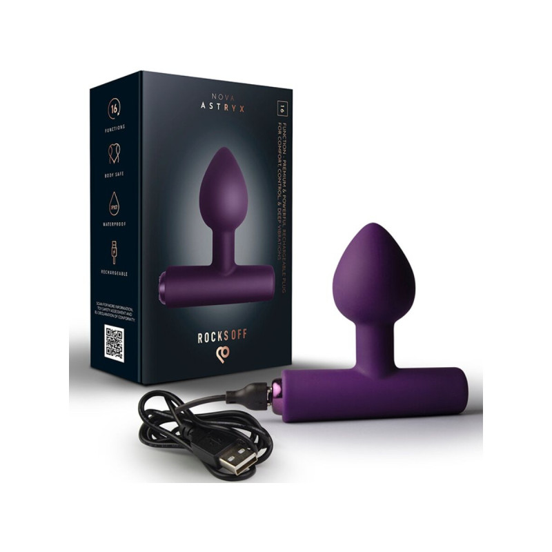 Rocks - Off - Nova Astryx Premium Plug Anal Recargable 16 Funciones