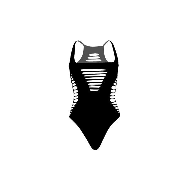 LEG AVENUE - BODY TANGA RACERBACK NEGRO