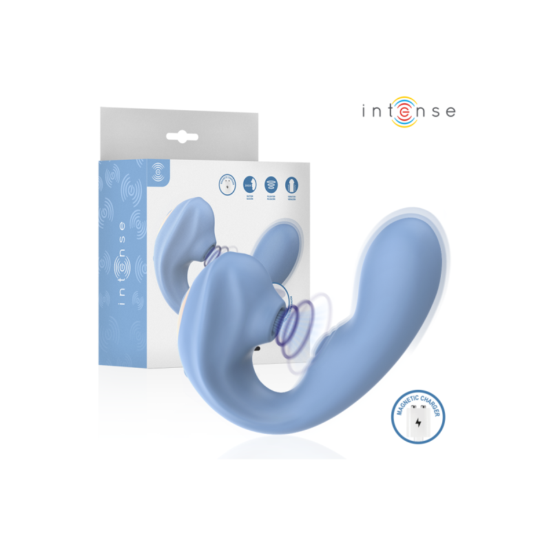 Intense - Gina Estimulador De Clítoris Multifunción Azul | Vybes.it