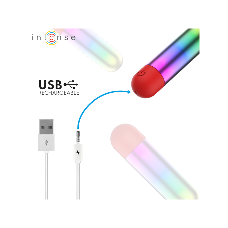 INTENSE - DEBBIE RAINBOW CLITORIS VIBRATING BULLET - INTENSE FUN TOYS…