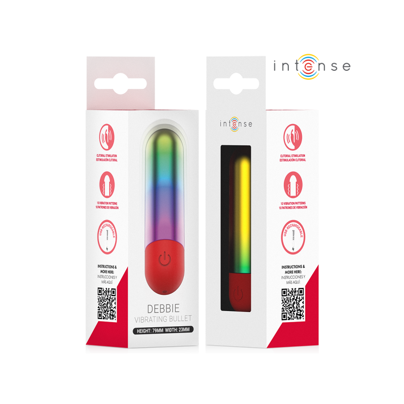 INTENSE - DEBBIE RAINBOW CLITORIS VIBRANT BALLE - INTENSE FUN TOYS -…