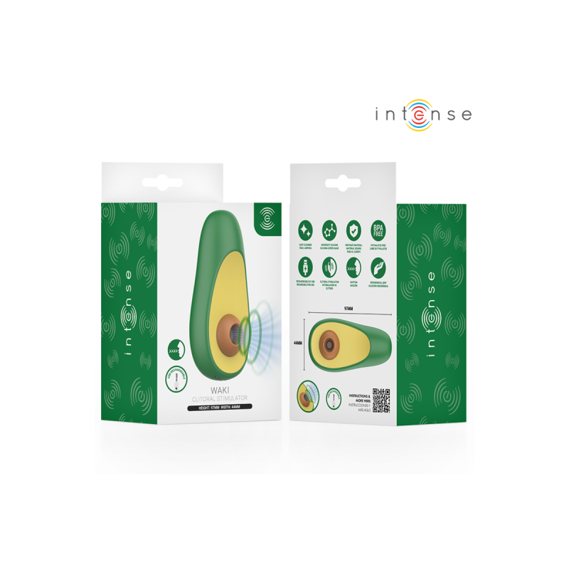 Intense - Waki Estimulador Succionador De Clítoris Aguacate |