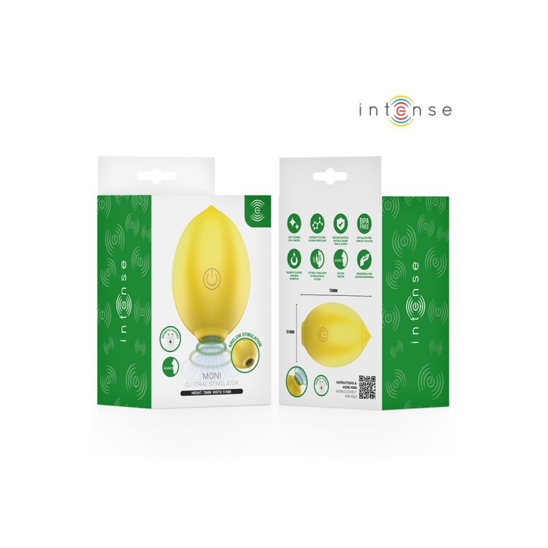 Intense - Moni Estimulador Succionador De Clítoris Limón | Vybes.it