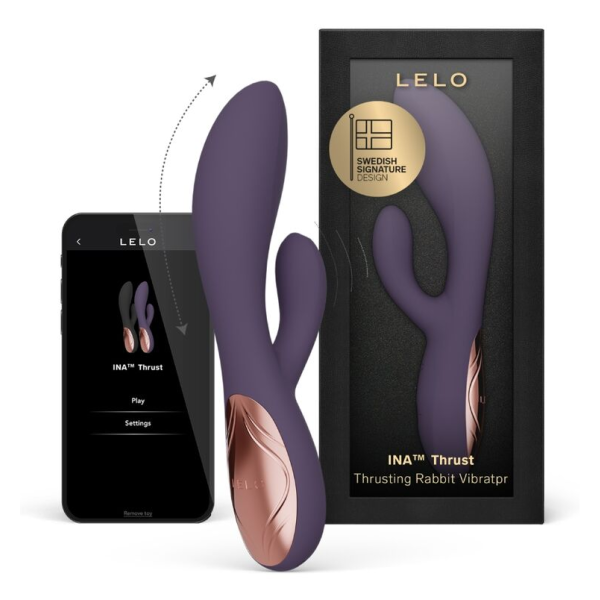LELO - INA THRUST RABBIT VIBRATEUR À POUSSÉE VIOLET
