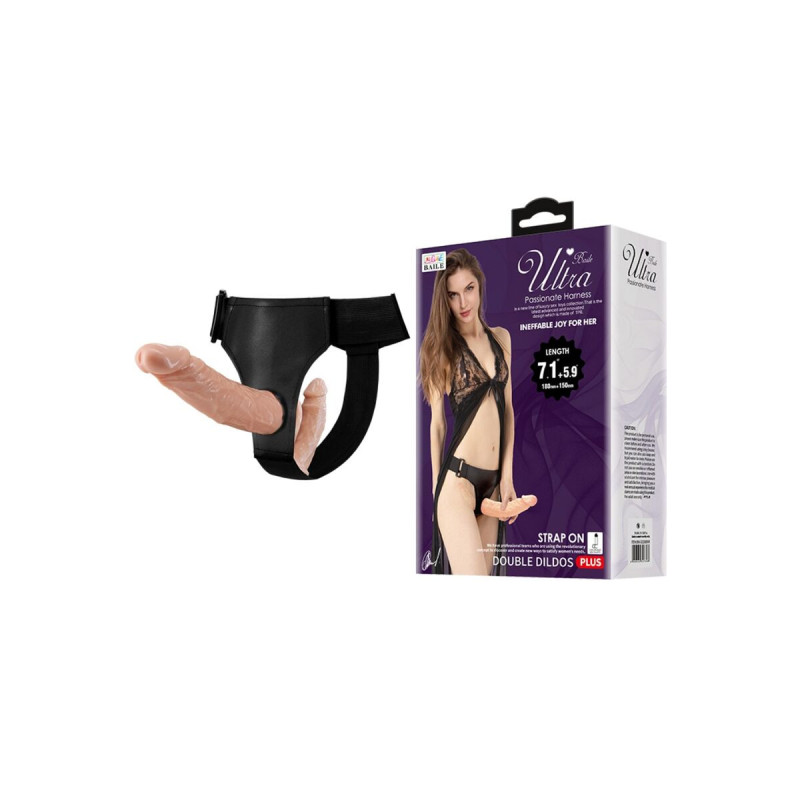 Baile - Ultra Passionate Harness Dobles Dildos Con Arnés | Vybes.it