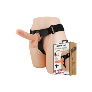 Pretty Love - Harness Briefs Arnés Universal Con Dildo Tom 20 Cm