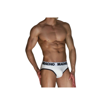 MACHO - MCH006 CLASSIC SLIP BIANCO + NERO S - MACHO UNDERWEAR - /prod…