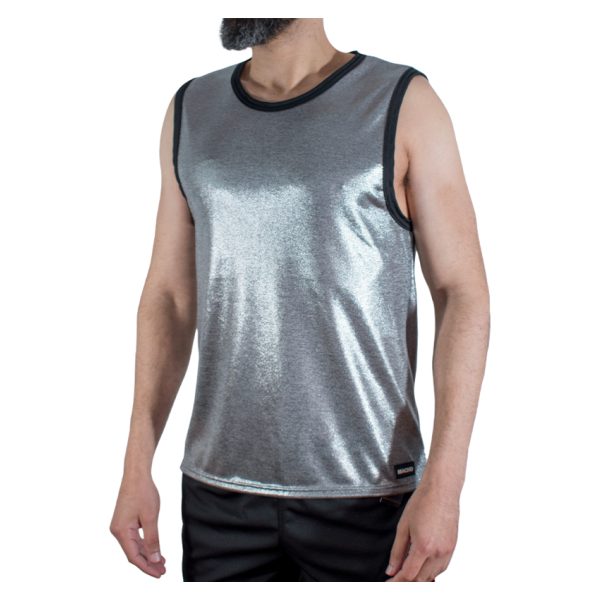 MACHO - T-SHIRT CON GLITTER FINI L/XL