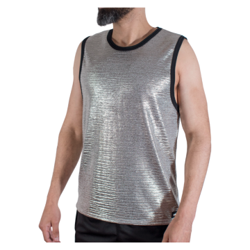 MACHO - T-SHIRT À PAILLETTES FINES L/XL