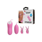Pretty Love - Pinzas Con Vibración Y Eletroshock Rosa | Vybes.it