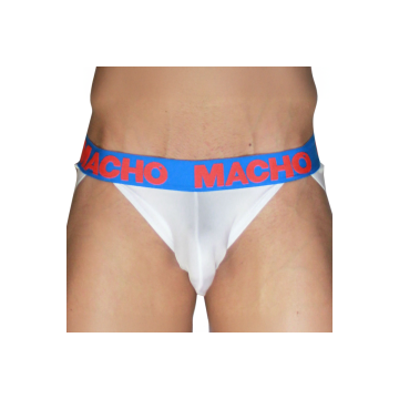 MACHO - MX29AZ BIANCO JOCK + BLU SCURO M - MACHO UNDERWEAR - /product…