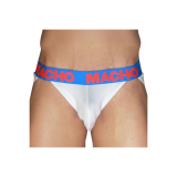 MACHO - MX29AZ WHITE JOCK + DARK BLUE L - MACHO UNDERWEAR - /product_…