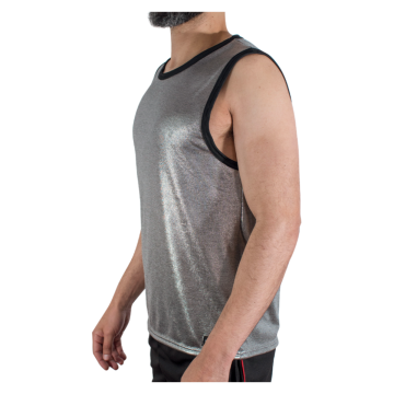 MACHO - T-SHIRT MIT FEINEM GLITZER, GRÖSSE L/XL