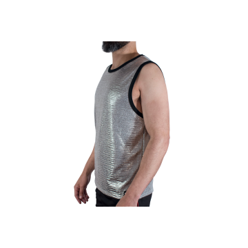 MACHO camiseta textura brillante S M | Vybes.it
