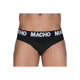 MACHO - MCH007 CLASSIC SLIP BLACK + BLACK L - MACHO UNDERWEAR - /prod…