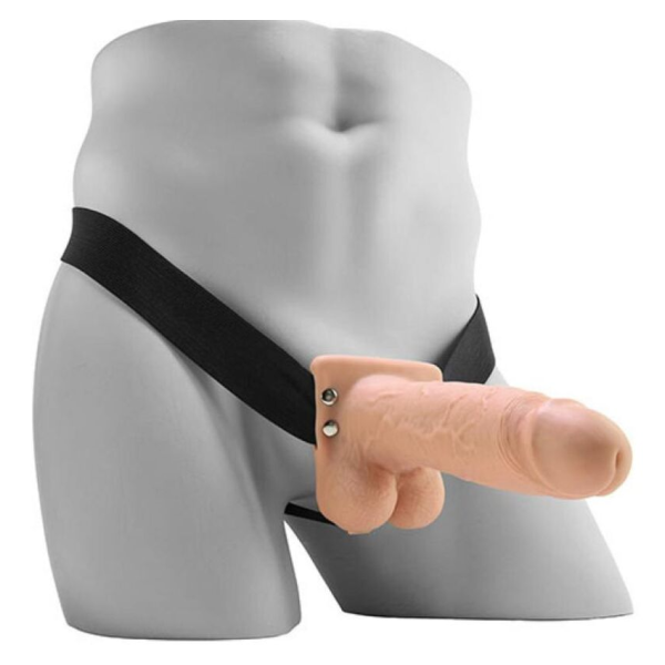 FETISH FANTASY SERIES - GODEMICHET VIBRANT Creux RÉALISTE AVEC BOULES 17,8 CM