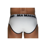 MACHO - MCH006 CLASSIC SLIP WHITE + BLACK S - MACHO UNDERWEAR - /prod…