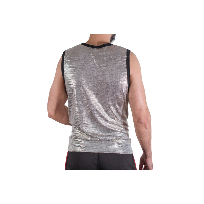 MACHO strukturiertes Glanz-T-Shirt S M | Vybes.it