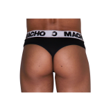 MACHO - MTG002 SCHWARZ/SCHWARZER STRING S - MACHO UNDERWEAR - /produc…