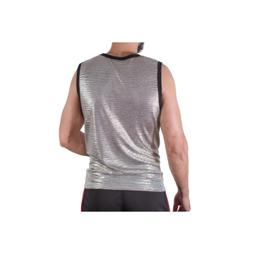 MACHO strukturiertes Glanz-T-Shirt L XL: Lingerie-Stuck | Vybes.it