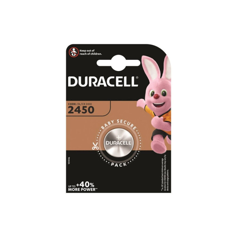 DURACELL - BUTTON BATTERY LITIO CR2450 3V 1 UNIT - Alkaline Batteries