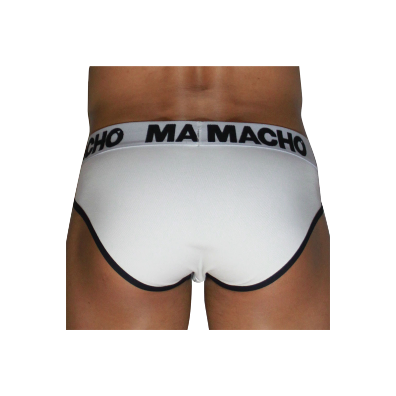 MACHO - MCH006 CLASSIC SLIP BIANCO + NERO M - MACHO UNDERWEAR - /prod…