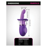 FANTASY FOR HER - ULTIMATE PLEASURE PRO PLUS HASE-VIBRATOR LILA 20,3 CM
