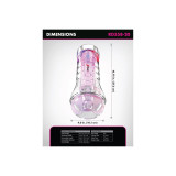 Pdx Elite - Masturbador Transparente Viewtube Xxl Led Stroker 27.3