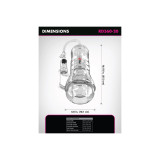 Pdx Elite - Masturbador Transparente Viewtube Vac Xxl Con Bomba De