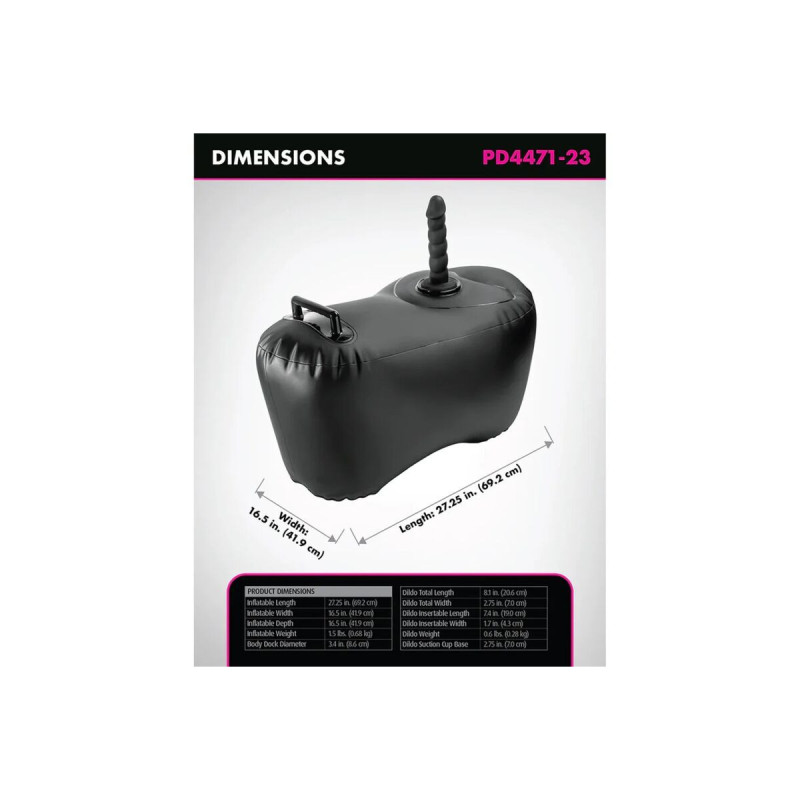 Fetish Fantasy Series - Body Dock Inflatable Love Seat With Dildo