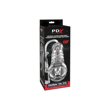 Pdx Elite - Viewtube Vac Xxl Transparent Stroker With Suction Pump