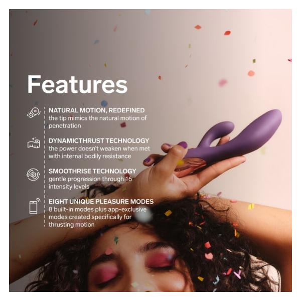 LELO - INA THRUST RABBIT VIBRATEUR À POUSSÉE VIOLET