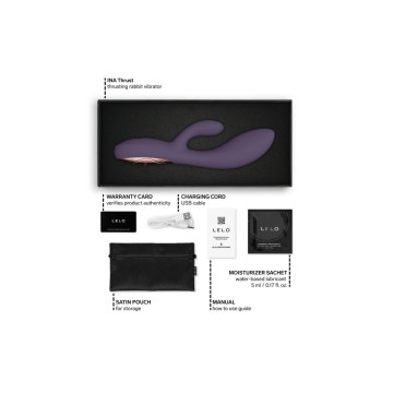 Lelo - Ina Vibratore A Spinta Rabbit Viola | Vybes.it
