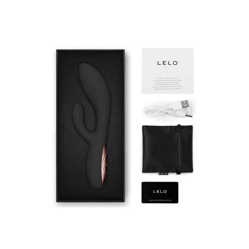 Lelo - Ina Vibratore A Spinta Thrust Rabbit Nero | Vybes.it