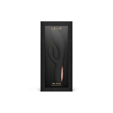 Lelo - Ina Thrust Rabbit Thrusting Vibrator Black | Vybes.it